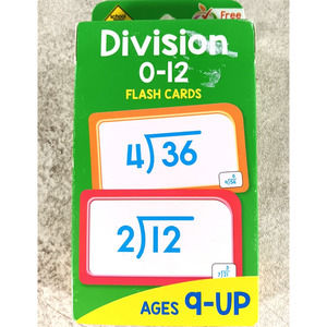 School Zone Division 0-12 Flash Cards Ages 9 and Up 3Rd Grade 4Th Grade